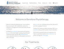 Tablet Screenshot of barcelonaphysio.com